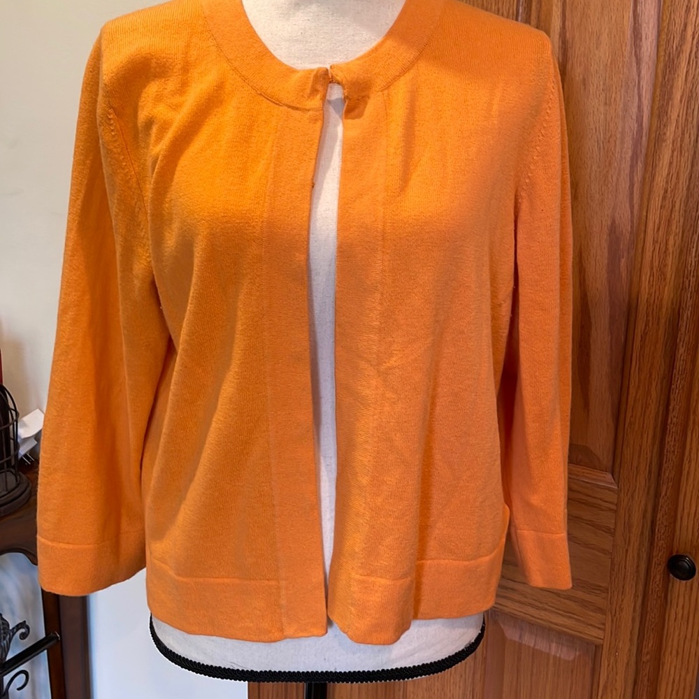 Banana Republic Orange Cardigan Sweater. XL